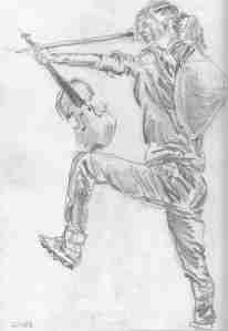 Archer with Bow and Violin